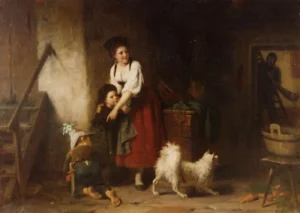 Der ungebetene Gast
Gemälde von Rudolf Epp (1834 - 1910)