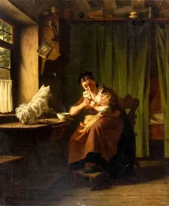 Feeding child
Gemälde von Hermann Sondermann (1832 - 1901)