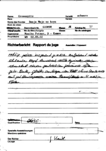 Banjas Richterbericht -
nicht einmal ein Datum hielt man für nötig!